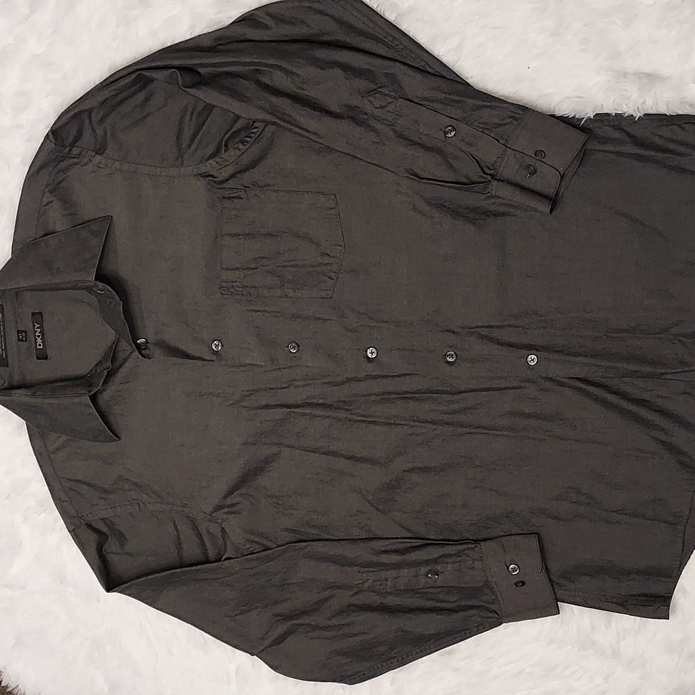 Dkny men's dress shirt button down size 15.5 32/33